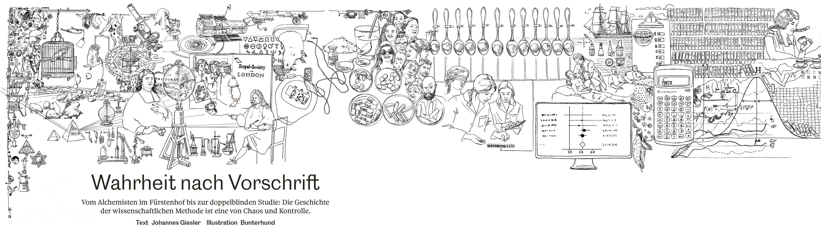 Horizonte-Magazin-Methode-der-Wissenschaft_Luftpumpe-Experiment_bunterhund-Illustration_3