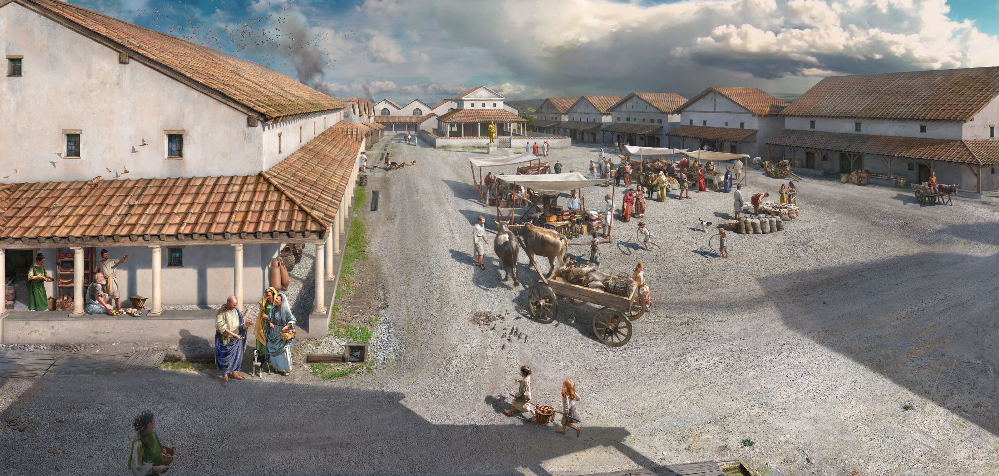 Vitudurum_Uebersicht__bunterhund-Illustration_roemisches-Oberwinterthur
