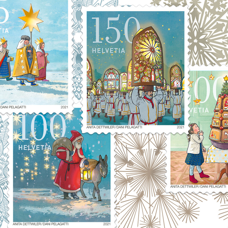 Briefmarke Weihnachten Brauchtum